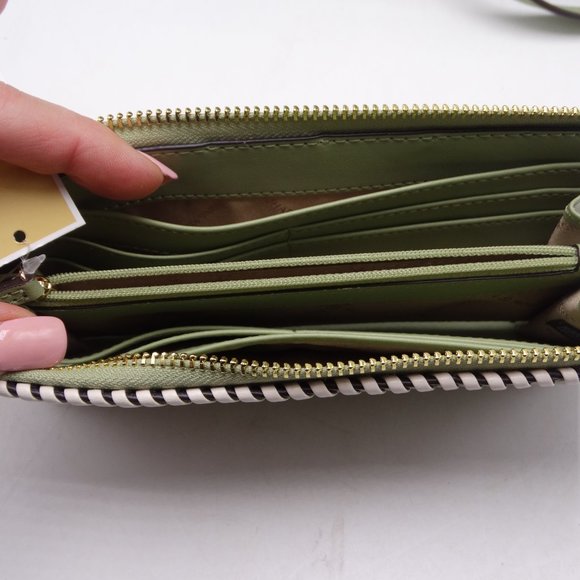 Michael Kors Jaycee Backpack & Zip Around Wallet Llight Sage New - Picture 7 of 8